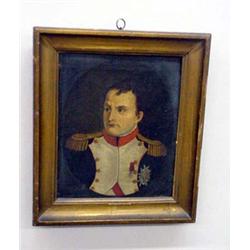 FRAMED OIL ON CANVAS OF NAPOLEON