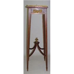 FRENCH STYLE PEDESTAL WITH ORMOLU DETAIL