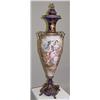 Image 1 : ORNATE PORCELAIN URN WITH HANDPAINTED DETAIL