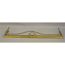 BRASS FIREPLACE FENDER