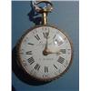 Image 1 : LADY'S OPEN FACE POCKET WATCH WITH EXQUISITE GOLD GRANULATION, ENAMEL AND DIAMOND DECORATION