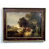 Image 1 : FRAMED OIL ON WOOD PANEL, SIGNED "J