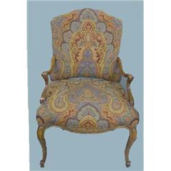 PAIR OF LOUIS XV STYLE ARMCHAIRS
