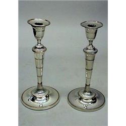 PAIR OF SHEFFIELD CANDLESTICKS