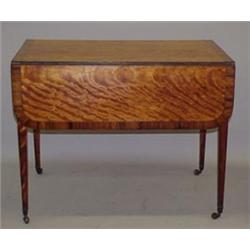 ENGLISH HEPPLEWHITE PEMBROKE TABLE WITH INLAY