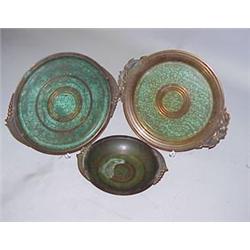 THREE PIECES OF ARTS AND CRAFTS ERA COPPER