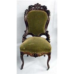 FOUR ORNATE VICTORIAN ROCOCO SIDE CHAIRS