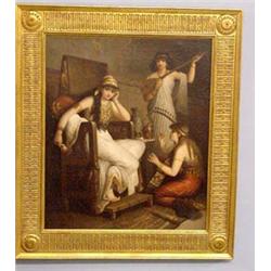 FRAMED OIL ON CANVAS