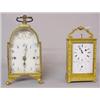 Image 1 : TWO BRASS CARRIAGE CLOCKS