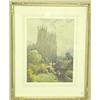 Image 1 : LEAVER WATERCOLOR TITLED "WESTERN TOWERS OF YORK"