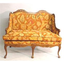 CARVED ROCOCO SETTEE