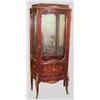 Image 1 : FRENCH STYLE CURIO CABINET WITH MARQUETRY INLAY