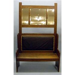 TWO PIECE ARTS & CRAFTS HALL BENCH
