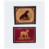 Image 1 : TWO VICTORIAN NEEDLEWORKS OF HUNTING DOGS