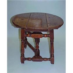 SMALL GATE LEG TILT TOP CRICKET TABLE