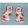 Image 1 : PAIR OF SEATED STAFFORDSHIRE SPANIELS