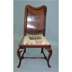 TWO SIMILAR QUEEN ANNE STYLE SIDECHAIRS