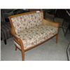 Image 1 : WICKER RATTAN WOOD FRAMED LOVESEAT