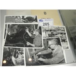 COLLECTION OF ROLLS ROYCE BLACK AND WHITE COLLECTORS PHOTOS AND PAMPHLETS