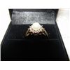 Image 1 : 10KT GOLD AKOGO PEARL RING SET WITH DIAMONDS