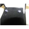 Image 1 : ONE CARAT PURPLE TANZANITE STUD EARINGS