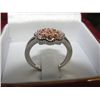 Image 1 : RARE RED DIAMOND CLUSTER RING SET WITH 9 RED DIAMONDS