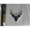 Image 1 : CUSTOM MADE STERLING SILVER SAPPHIRE NECKLACE