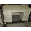 Image 1 : DOUBLE PEDASTOL WRITING DESK - WHITE