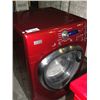 Image 1 : GE PROFILE FRONT LOAD WASHING MACHINE - RED - STORE RETURNED APPLIANCE