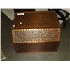 Image 1 : HAMMERED COPPER FIREPLACE WOOD BOX