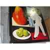 Image 1 : LARGE ORIGINAL OIL ON CANVAS PAINTING - STILL LIFE FRUIT AND MIME, SIGNED SORTINO
