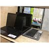 Image 1 : LOT OF 3 LAPTOP COMPUTERS; TOSHIBA, DELL AND HP