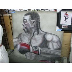 48x48 Boxer Painting on Board