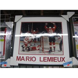 Framed 16x20 Mario Lemieux 1987 Team Canada