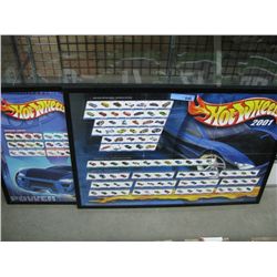 2x Framed 27x40 Hot Wheels Poster