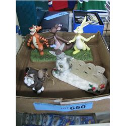 Lot of 3x Animated Figurines