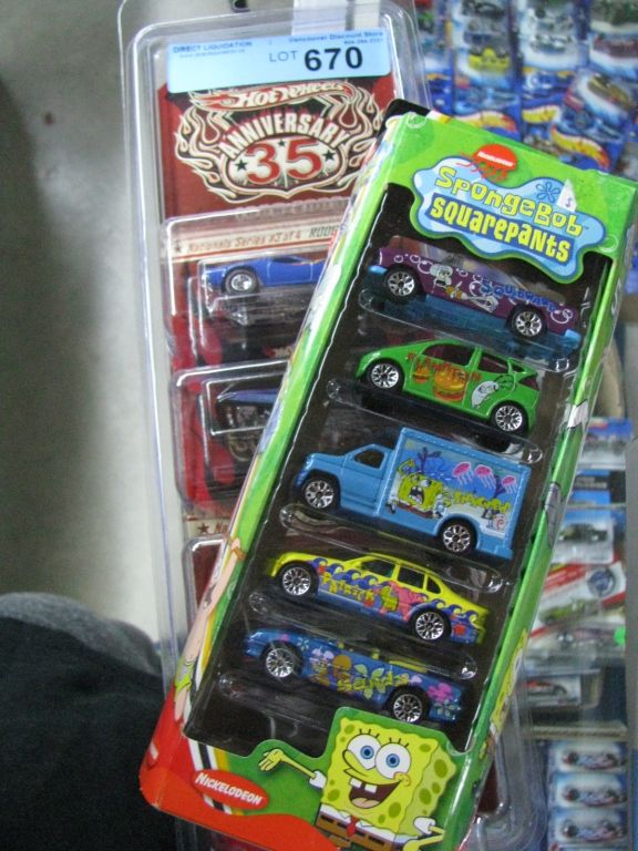 spongebob matchbox cars