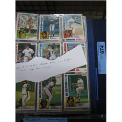 Binder of 70's/80's Baseball Cards