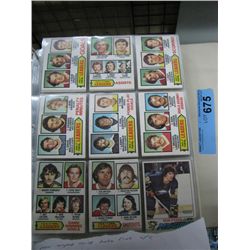 Binder of 77/78 OPC Hockey Cards