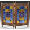 Image 1 : VICTORIAN AESTHETIC MOVEMENT STAINED GLASS SCREEN.