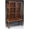 Image 1 : CHINESE CHIPPENDALE STYLE CARVED MAHOGANY CHINA CABINET.