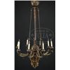 Image 1 : OUTSTANDING CAST BRASS CALDWELL STYLE EIGHT-BRANCH FIGURAL CHANDELIER.