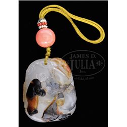 SHADOW AGATE PENDANT.