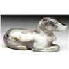 Image 1 : JADE CARVING OF A HOUND WITH COLLAR.