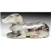 Image 2 : JADE CARVING OF A HOUND WITH COLLAR.