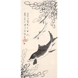 TWO HANGING SCROLLS