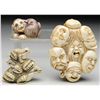 Image 1 : THREE IVORY CARVINGS.