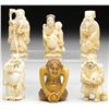 Image 1 : GROUP OF FIVE IVORY CARVINGS & ANOTHER.