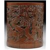 Image 1 : BAMBOO BRUSH POT.