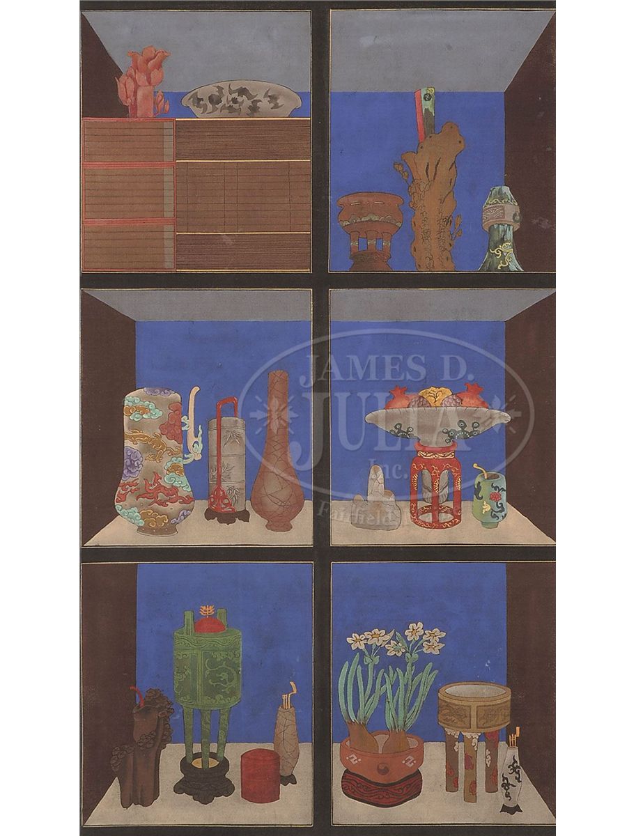 Pair Of Korean Scroll Paintings